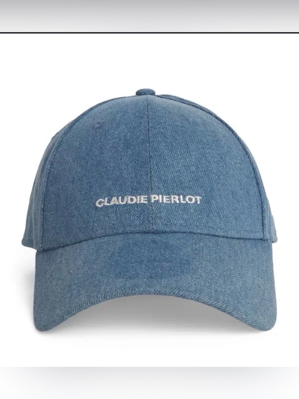 Claudie Pierlot Denim Baseball Cap